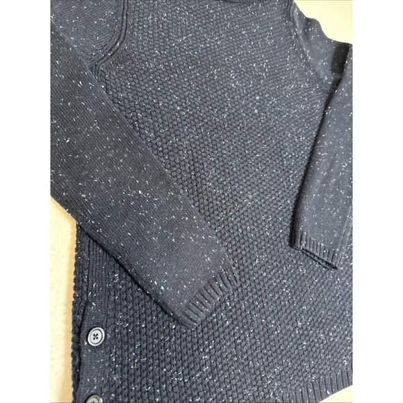 Talbots Womens Blue Speckled Knit Cotton Blend Pullover Sweater Size Med - Picture 5 of 8